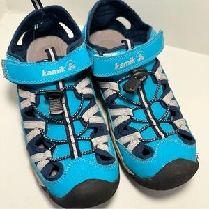 KAMIK Wildcat Kids Sandals Teal Water Shoes Size 5